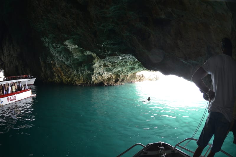 Blue Cave (Plava Špilja) on the Bay of Kotor